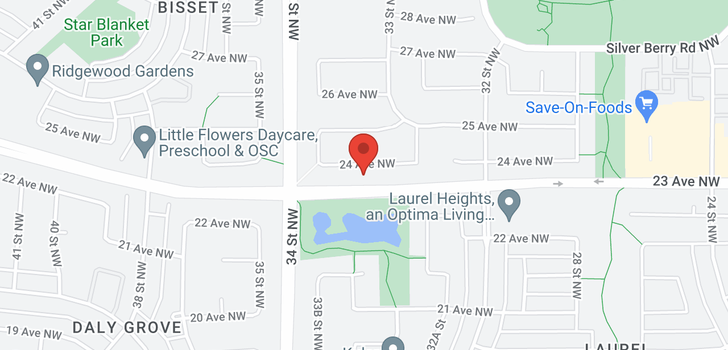 map of 3335 24 AVENUE NW NW